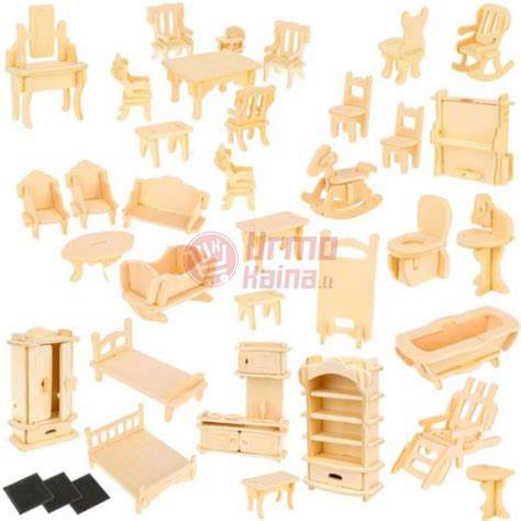 Įvairių rūšių medinių baldų nuotrauka