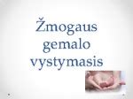 Žmogaus gemalo vystymasis