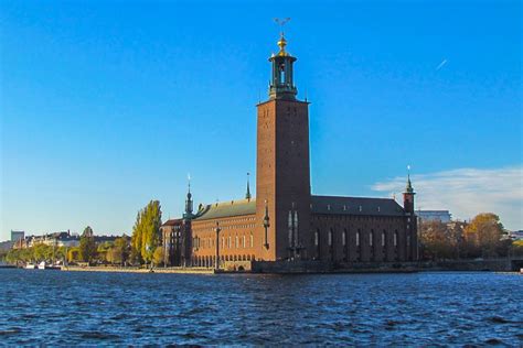 Stokholmo rotušė žiemą