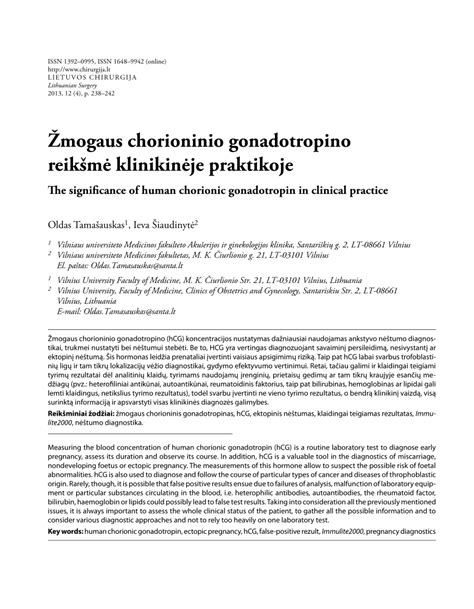 Žmogaus chorioninio gonadotropino (hCG) molekulės struktūra