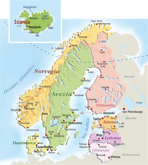 Mappa della regione baltica