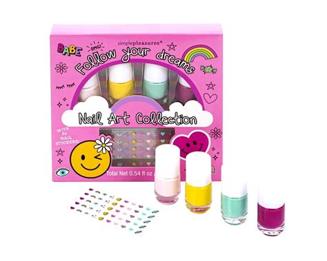 Vaikiškų nagų lakų rinkinys su lipdukais