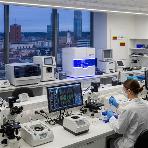 Mokslininkai, tiriantys DNR grandinę