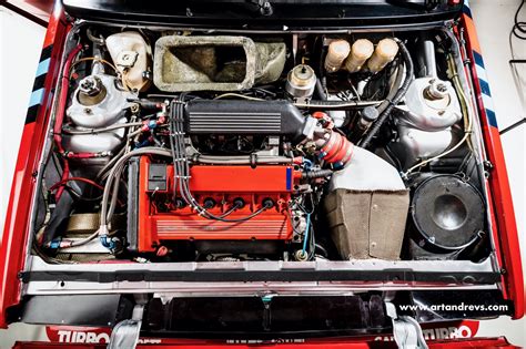 Lancia Delta HF Integrale Group A replica engine bay