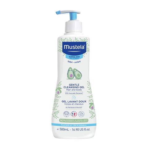 Buteliukas su Mustela Baby Dermo-Cleansing gelio