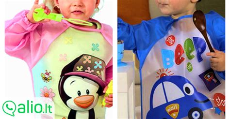 Vaikiškos prijuostės su piešiniais