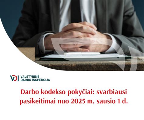 Darbo kodekso pakeitimai 2023 m.: apžvalga