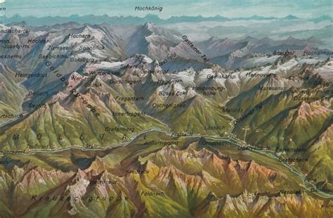 Mölltal ledyno panorama su slidininkais