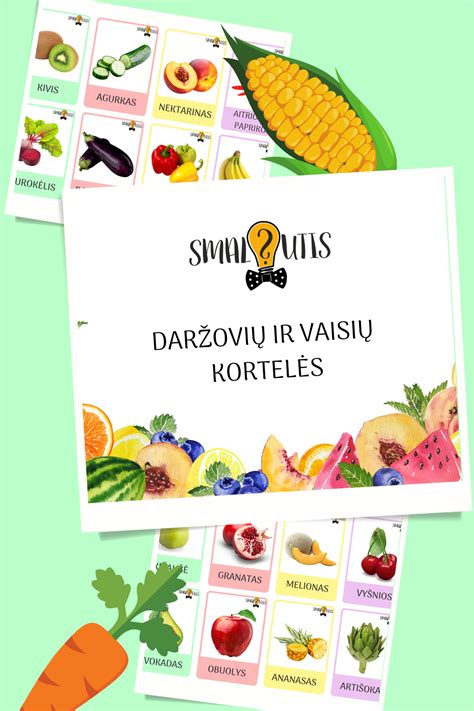 įvairių daržovių ir vaisių paveikslas