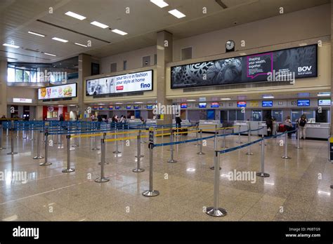 Interior of Alghero-Fertilia Airport check-in area