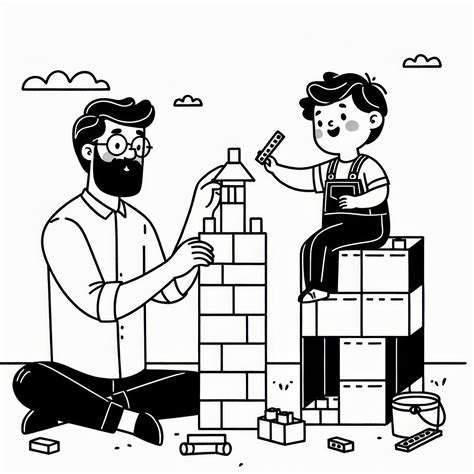 Tėvas ir vaikas glaudžiasi