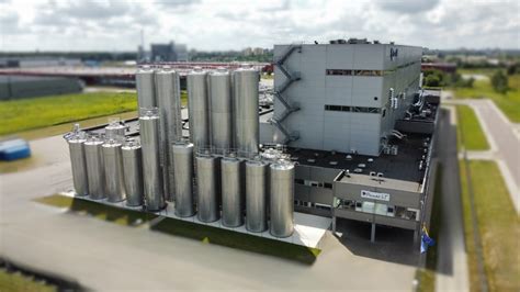 Pieno miltelių gamyklos vaizdas