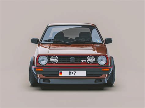 Volkswagen Golf Mk2 front view