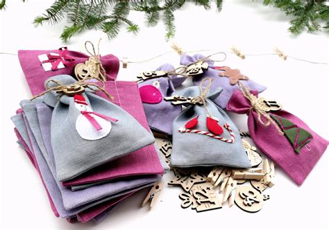 Lininių maišelių naudojimas kaip dekoratyvinis elementas