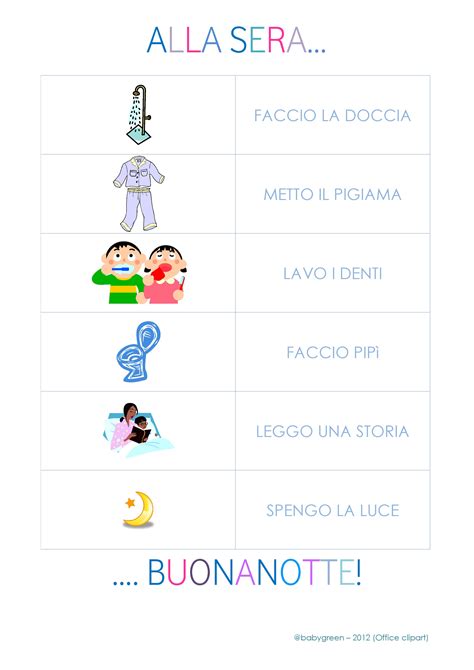 routine della buonanotte per bambini