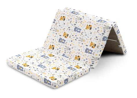 sulankstomas vystymo čiužinukas su kišenėmis