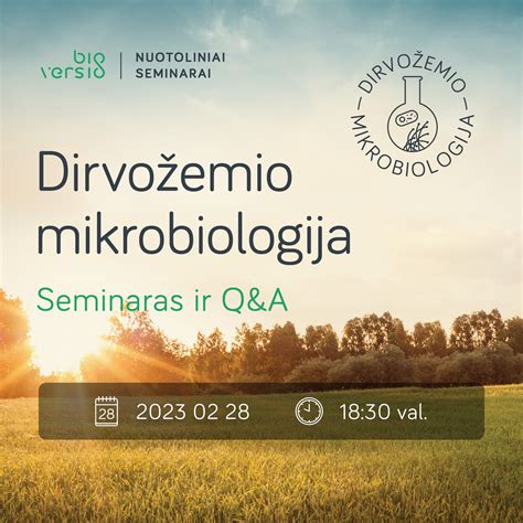 Dirvožemio mikroorganizmų įvairovė