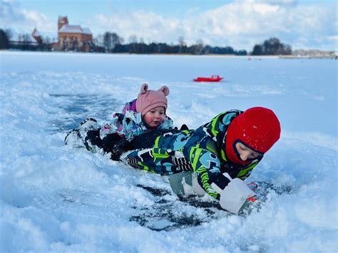 Latemar sniego parkas su vaikais