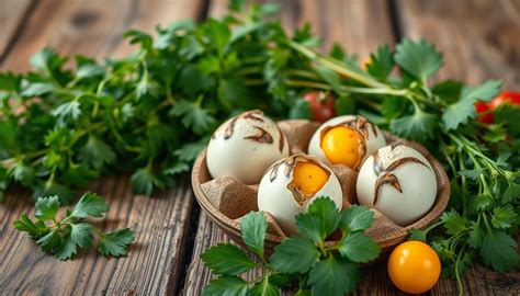 Putpelių kiaušinių ir vištų kiaušinių palyginimas